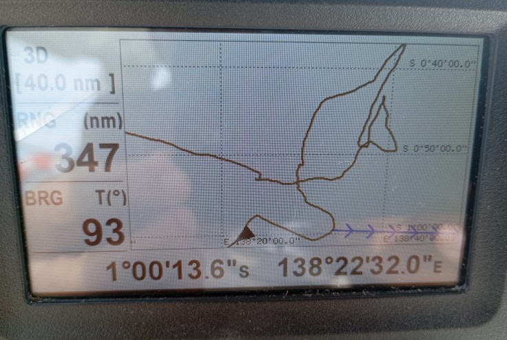 Trying to get east against a current and calms, variable winds with squalls. Photo Ray Penson