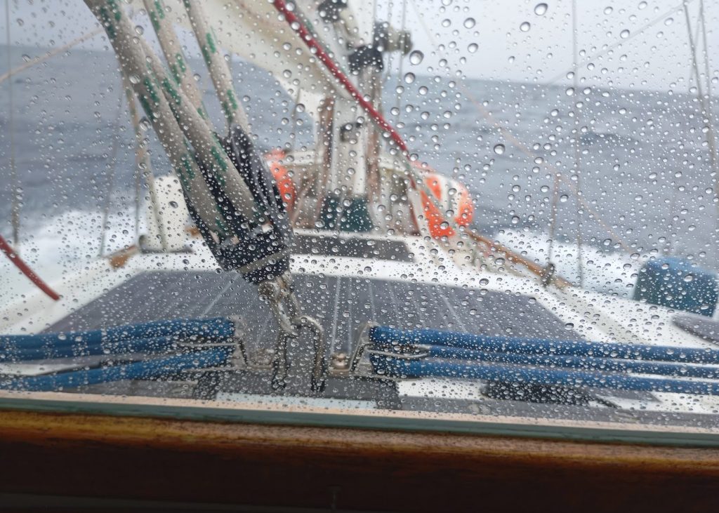 Wind and rain in squalls. Photo Ray Penson