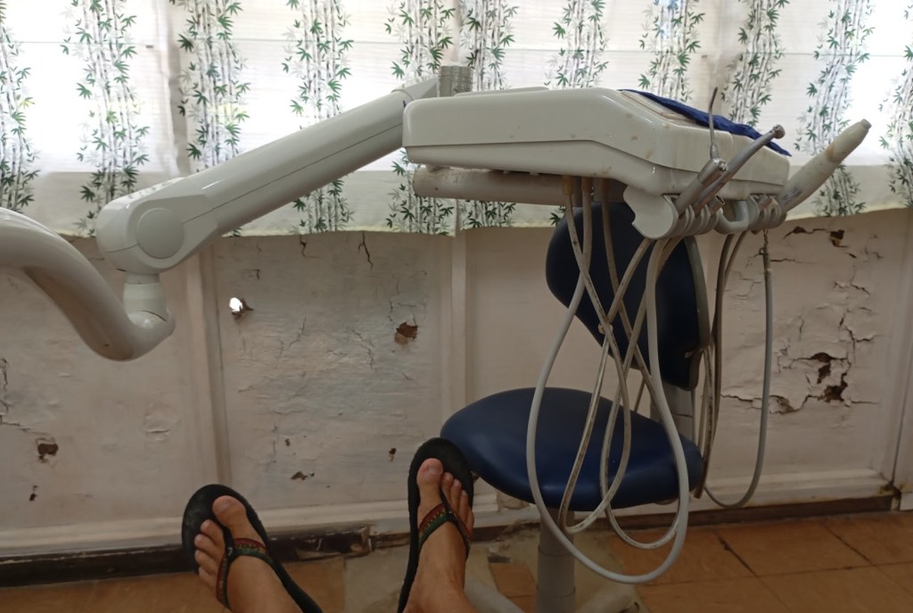 Thought provoking view from the dental chair. Photo Ray Penson