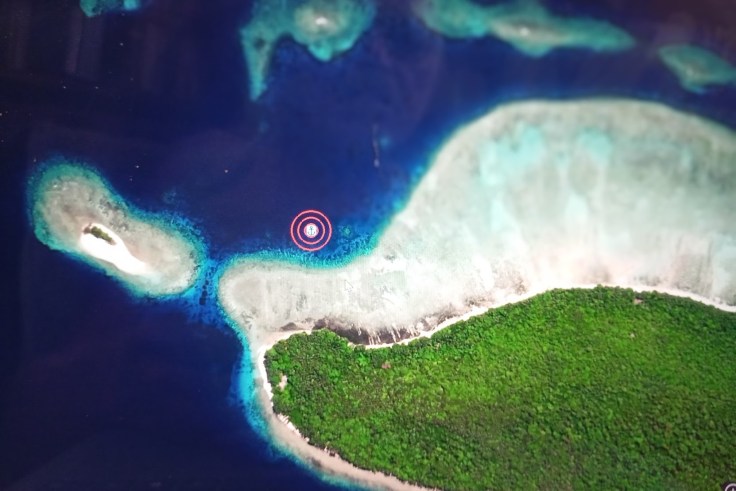 Satellite Image, so helpful in identifying reefs and selecting an anchoring spot. Photo Ray Penson